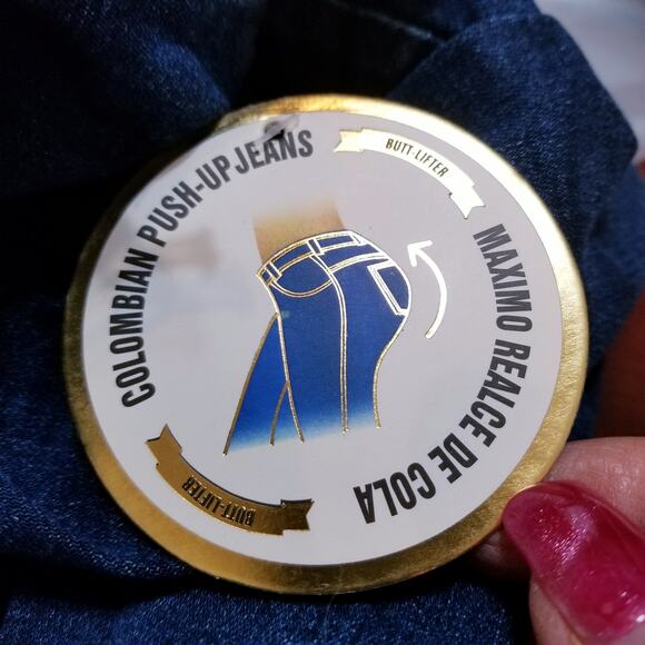 NWT's - GOGO Denim Jeans Super Stretch Skinny Columbian Push Up Jeans Size 15/32 - Picture 14 of 14